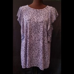 NEW Michael Michael Kors Spotted Tie Sleeve Blouse